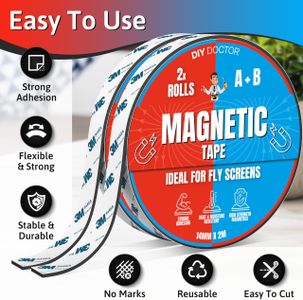 DIY Doctor Magnetic Tape 2m – Flexible Self-Adhesive Strip