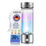 2026 Hydrogen Water Bottle Generator【Super Hydrogen Content 3000 PPB】Hydrogen Water Bottle【TOP 1 H2-O2 Separation】Hydroh Hydrogen Water Bottle 2 Brush & 420ML Hydrogen Bottle