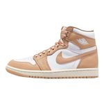 Jordan 1 Retro High Og Craft Mens Shoes, Sail/Pale Vanilla-black, 7.5 UK