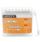 2 Packs Safety Bamboo Cotton Swabs with Large Tips, Baby Cotton Buds 160pcs