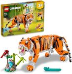 LEGO® Creator 3in1 Majestic Tiger 31129 Building Kit; Animal Toys for Kids, Featuring a Tiger, Panda and Koi Fish; Creative Toys for Kids Aged 9+ Who Love Imaginative Play