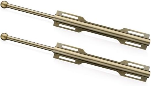 FIRJOY 12" Valet Rod for Closet Pull Out (2 Pack, Antique Brass)