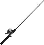 Zebco 33 Micro Spincast Reel and Fishing Rod Combo, 5-Foot 2-Piece Rod with Durable Fiberglass Fishing Pole, Quickset Anti-Reverse Fishing Reel with Bite Alert, Silver