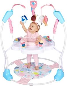 Enborbabe Baby Activity Center, 3-in-1 Grow-with-Me Baby Jumper Activity Center, 360° Rotating Jumper & Bouncer with Interactive Toys, Music, Lights and 3 Adjustable Heights for Babies 6+ Months