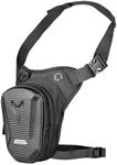 QISUO Motorcycle Bag,EVA Hard Shell Motorcycle Leg Side Bag Waterproof Outdoor Casual Leg Bag for for Hiking/Traveling/Fishing/Cycling