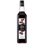 1883 MAISON ROUTIN Premium Brownie Flavoured Syrup for Cocktails, Mocktails, Smoothies, Iced Tea, Desserts Glass 1L