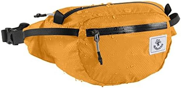 4Monster Foldable Waist Bag with Adjustable Strap, Portable Bum Bag Super Lightweight, Water Resistant Fanny Pack for Men Women Outdoor Hiking Running Travel Camping Sport, Orange, 2L