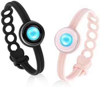 TOTWOO Candy Collection-Long Distance Touch Bracelets, Vibration & Light up for Love -Pair of Couples Bracelets Long Distance Relationship Gift for Girlfriend Bluetooth Pairing Jewelry