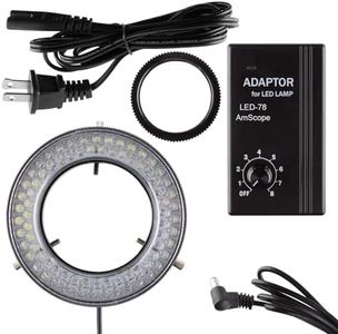 AmScope LED-78 78-LED microscopio LED anillo de luz con controlador