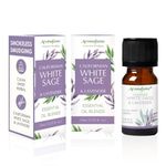 White Sage & Lavender Essential Oil Diffuser Blend by Aromafume | 3x10ml/0.33 fl oz | Aromatherapy Oil for Cleansing Negative Energy & Protection | Ethically sourced | Sage Oil for Smokeless Smudging