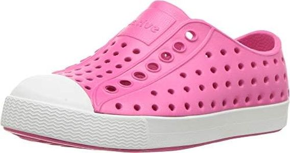 Native Shoes, Jefferson Child, Kids Lightweight Sneaker, Hollywood Pink/Shell White, 4 M US Toddler