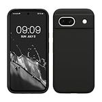 kwmobile Case Compatible with Google Pixel 8a Case - TPU Silicone Phone Cover with Soft Finish - Black Matte