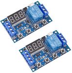 [2 Pack] DC 6-30V Timer Relay Progr