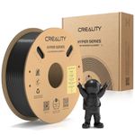 Creality Hyper PETG Filament, Black Filament 1.75mm Hyper PETG 1KG, 3D Printer Filament PETG Dimensional Accuracy +/- 0.03mm, 3D Printing Materials for Most 3D Printers, 2.2lbs/Spool