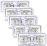 Kohree 12V Led RV Ceiling Dome Light RV Interior Lighting for Trailer Camper with Switch, White(Pack of 4)