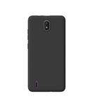 More Fit Silicone Silicon Back Cover Compatible For Nokia C01 Plus/Nokia C01+ / C01 Plus - Black - Soft, Shock Proof, Slim, Hybrid Edge To Edge Scratch Resistant Protective Mobile Phone Case Cover