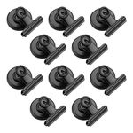 10PCS Magnetic Clips Strong Fridge Magnet Hook Clip for Family School Freezer Kitchen Refrigerator, Black