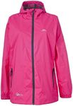 Trespass Qikpac Jacket, Sasparilla, XL, Compact Packaway Waterproof Jacket Adult Unisex, X-Large, Pink