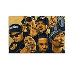 Rapper Poster Hip Hop Poster Old School Rap Legends (Rapper Collage) Music Poster West Coast 2 Canvas Art Poster and Wall Art Picture Print Modern Family bedroom Decor Posters 20x30inch(50x75cm)