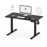 FLEXISPOT QN1 Standing Desk ONE PIECE Desktop Electric Height Adjustable Desk Sit Stand Desk Adjustable Desk Stand Up Desk with Backpack Hook Memory Smart Pannel