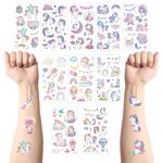 10 Sheets Unicorn Temporary Tattoos for Kids,Waterproof Fake Tattoos,Kids Tattoo Stickers for Boys Girls Fans Children's Tattoo Stickers Birthday Loot Party Bag Filler Favors