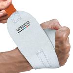 Vissco Wrist Brace (Neoprene), Support to the wrist, Wrist Brace for Sports, Badminton, Hockey, Cricket, Gym & Workout, Sports Injury & Wrist Pain (Grey)