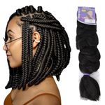 ULTRA BRAID 165Gr - Afro and Dreads 100% Kanekalon Afrelle Braiding Extensions; Length: 205cm Weight:165g (2 NATURAL BLACK)