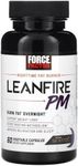 Force Factor LeanFire PM Weight Loss Pills for Women & Men, Fat Burner & Overnight Weight Loss Pills to Burn Fat, Boost Metabolism, Improve Sleep, Powerful Formula for Incredible Results, 60 Capsules