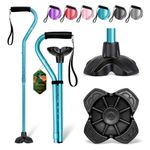 BeneCane Adjustable Walking Stick with Offset Soft Padded Handle for Men and Women Lightweight Comfortable Extra Stability Mobility Aid for Men, Women and Seniors