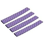 MECCANIXITY 4pcs 18mm Dia Drum Stick Grips Wrap Drumstick Sleeve Heat Shrink Anti Slip for Drum Percussion Accessories, Purple