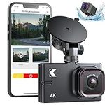 4K Dash Cam Front and Rear with WiF