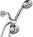AquaDance Total Chrome High Pressure 3-Way 48-Setting Rain – Handheld Shower Head Combo – Angle Adjustable, Anti-Clog Jets, Tool-Free Installation - USA Standard Certified – Top U.S. Brand