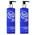 RedOne Aftershave Cream Cologne 400 ml Balm Lotion Men | Moisturising Face Fresh | (Sport) 2 PCS