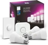 Philips Hue White and Colour Ambiance A19 Starter Kit with Smart Button 75W (3-pack)