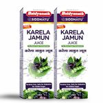 Baidyanath Karela Jamun Juice-1L (Pack of 2)- Help Maintain Healthy Sugar Levels| Diabetic Care, Paraben free, safe for diabetics, No added sugar