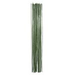 Stem Wire Floral Wire 14 Inch 26 Gauge Wire (0.5 mm) 100 Pieces (Dark Green)