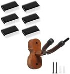 [6 Pack] Rosin, Violin Rosin Cello Viola Rosin for Violin Bow and Violin Wall Mount Violin Hanger with Bow Hook