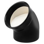 Pohido Salt Pig, Dishwasher Safe Ceramic Salt Cellar Modern and Minimalist, Salt Pig Ceramic for Convenient Access to Seasoning, Wide Caliber Salt Pot Salt and Pepper Shaker, Black