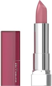 Maybelline Color Sensational Lipstick, Lip Makeup, Cream Finish, Hydrating Lipstick, Nude, Pink, Red, Plum Lip Color, Romantic Rose, 0.15 oz; (Packaging May Vary)