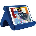 Tablet Pillow Stand Tablet Stand Tablet Holder Dock for Bed with 3 Viewing Angles , Compatible with all tablets ,Phones and iPad Pro 9.7, 10.5,12.9 Air Mini 4 3, Kindle, E-Reader and books(Navy)