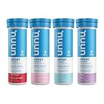 Nuun Sport: Electrolyte Drink Tablets, Box of 4 Tubes (40 servings), Juice Box Flavour Mix, Electrolyte Hydration Supplement