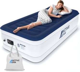 Active Era Single Inflatable Mattress – Air Bed with Built-In Pump