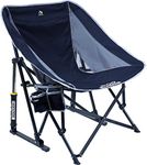 GCI Outdoor Pod Rocker Collapsible Rocking Chair & Outdoor Camping Chair, Indigo Blue