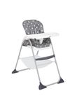 Joie Mimzy Snacker High Chair for Baby - Feeding Chair with a One-Hand fold, 3-Position Seat Recline & 5-Point Harness System (6 Months to 15 kg) Twinkle Linen