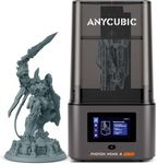 ANYCUBIC 10K Resin 3D Printer, Photon Mono 4 Ultra 7’’ LCD Mono Screen with COB Light Source, Max Printing Speed Up to 120mm/h, HD Touchscreen with 8 Languages, 6.04'' x 3.42'' x 6.49'' Printing Size