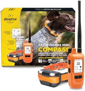 Dogtra PATHFINDER2 MINI Compass Live GPS Dog Tracking & Training System - 4-Mile Range E-Collar Handheld with No Subscription, Offline Maps, GPS Fence, Expandable up to 21 Dogs, for Dogs 15+ lbs