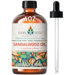 EVOKE OCCU Sandalwood Essential Oil 118ml, Pure Sandalwood Oil for Diffuser Meditation Candle Soap Making- 4 FL Oz