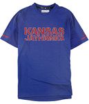 NCAA Kansas Jayhawks Adult Men NCAA Sideline Performance Tee, Large, Collegiate Royal