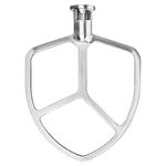 Flat Beater Replacement for KitchenAid 5 Qt - 6 Qt Bowl-Lift Stand Mixers, Polished Stainless Steel Paddle Accessory Stand Mixer Attachments for Kitchen Aid