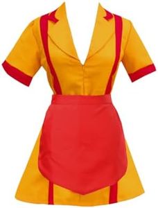 Amayar Women's Waitress Uniform Cosplay Fancy Dress Party Costume X-Large Yellow